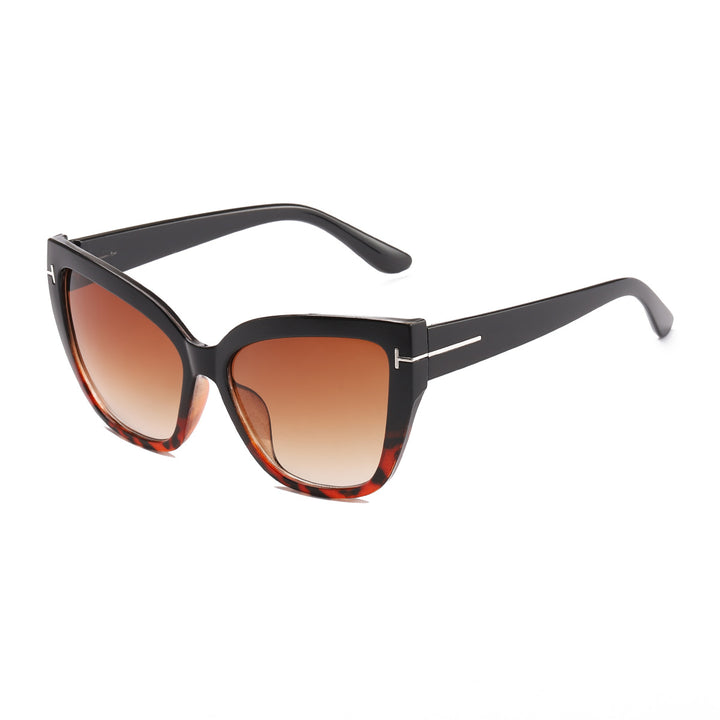 Ladies Cat-Eye Sunglasses with Fashionable Structured Frame Bowlift