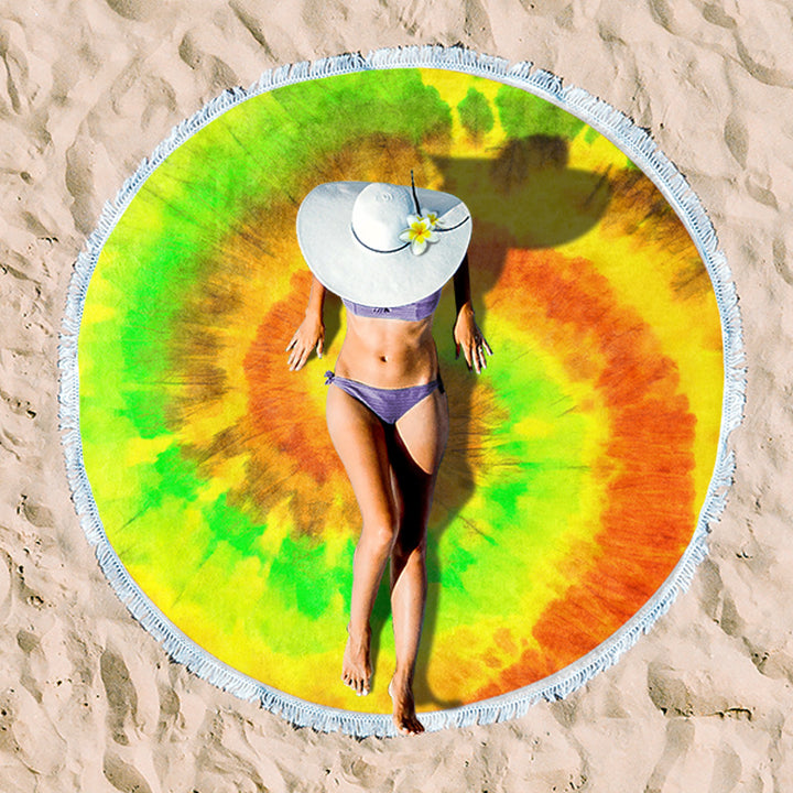 Rundstrand towel with unique sunset design Bowlift