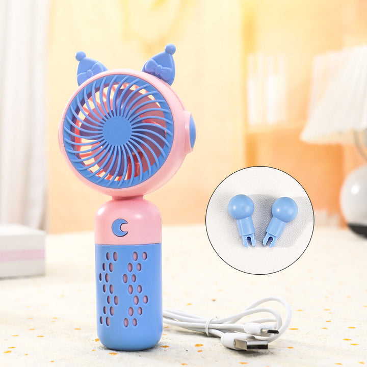 Women's portable USB handheld fan with cute cat design Bowlift