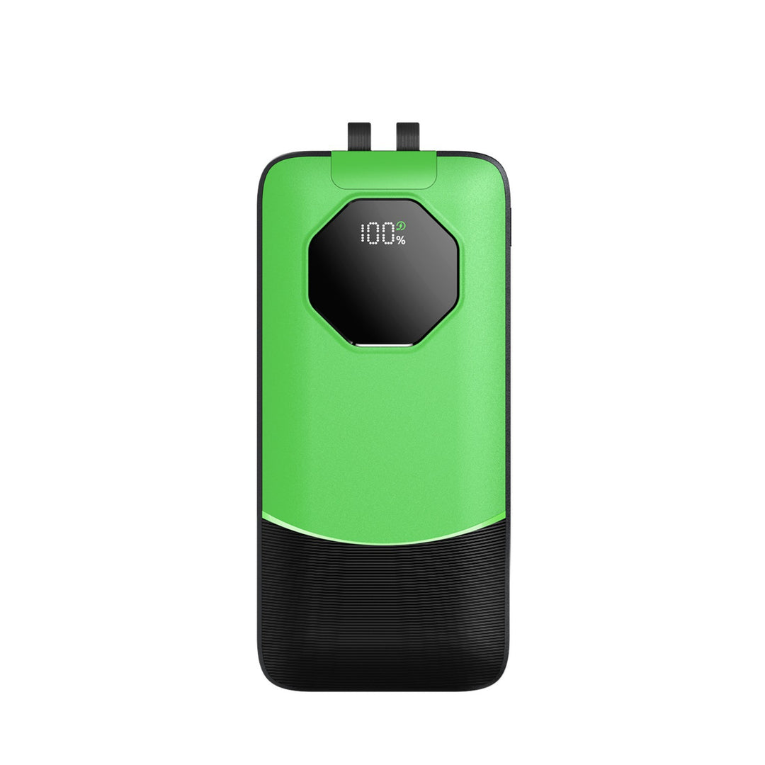 Portable power bank with water-repellent surface and digital charge status indicator Bowlift