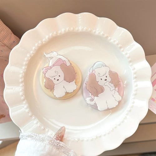 Playful refrigerator magnet in dog design Bowlift