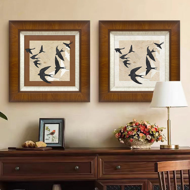 Ingeliëerd Artistic Bird Wall Decoration