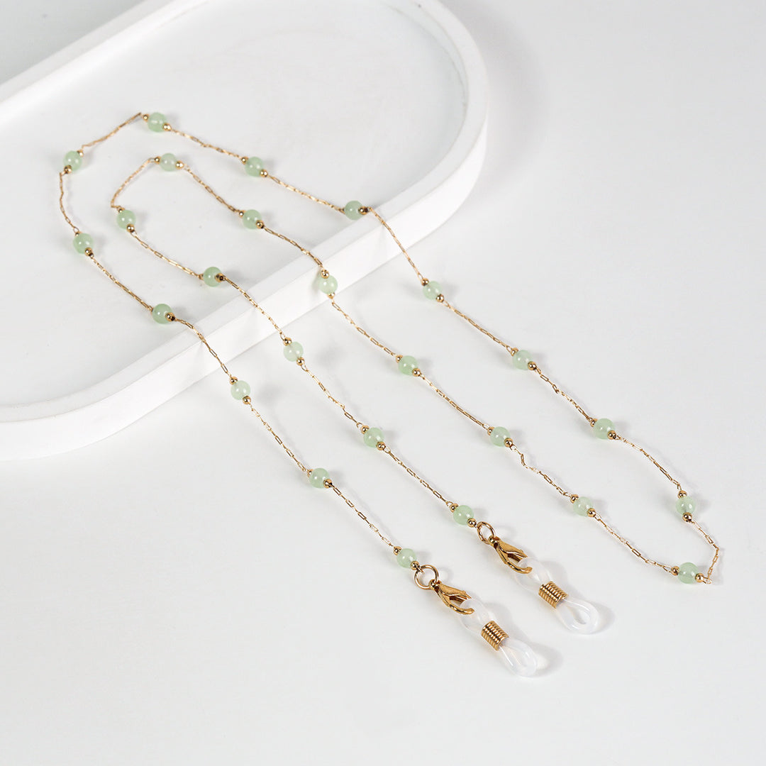 Elegant Beaded Glasses Chain Bowlift