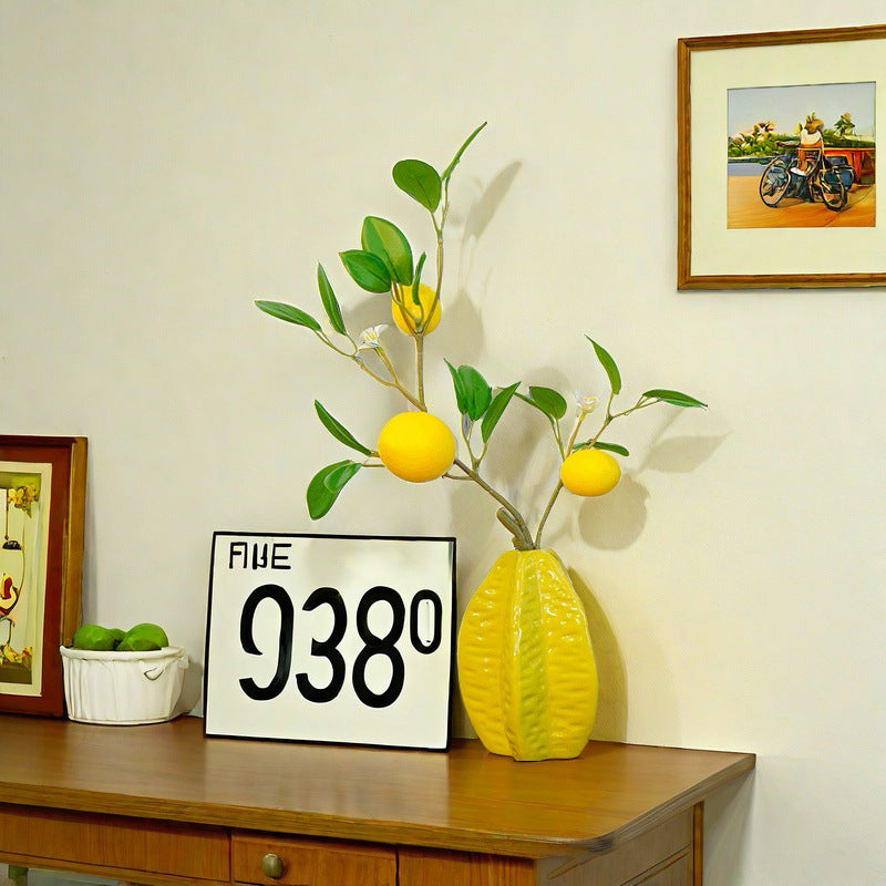 Home Decor Decorative Lemon Vase