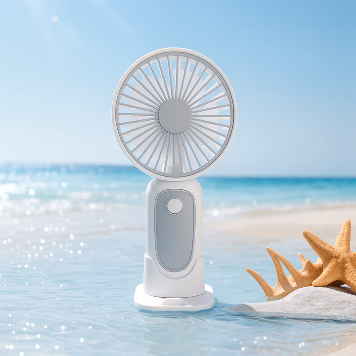 Ladies portable USB mini fan with ergonomic handle Bowlift
