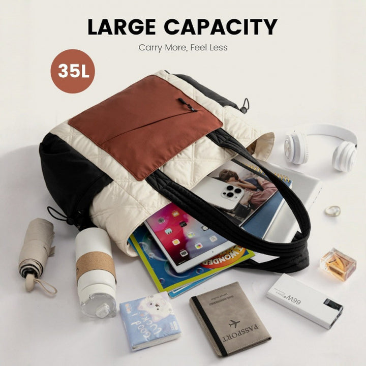Modern Weekender Bag with Practical Interior Pockets Bowlift