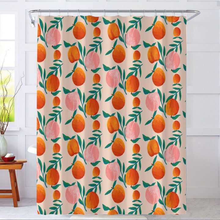 Floral Shower Curtain Bowlift