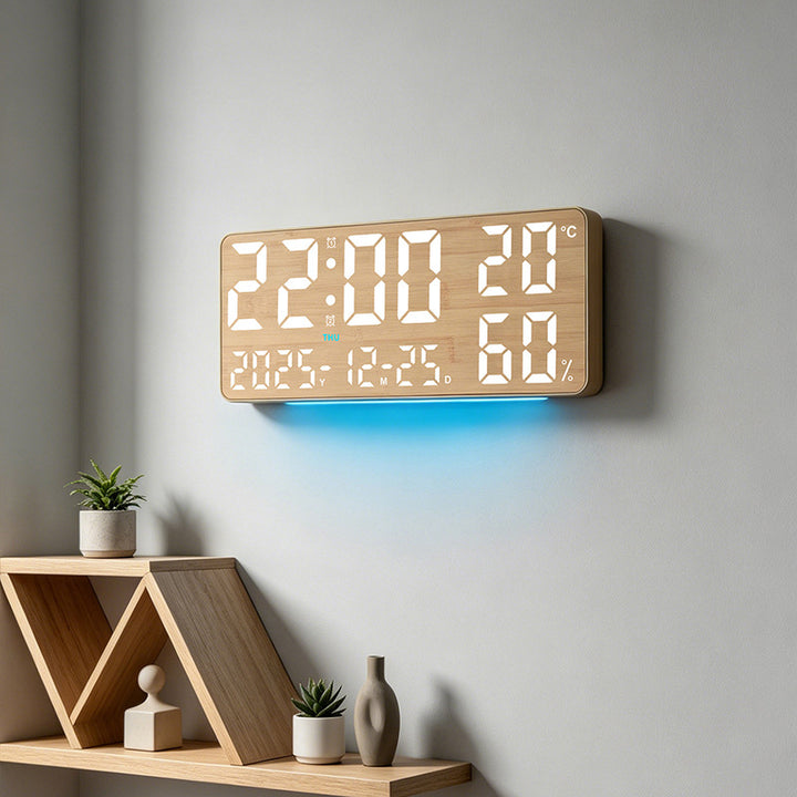 Digital Thermo-Hygrometer Alarm Clock Bowlift