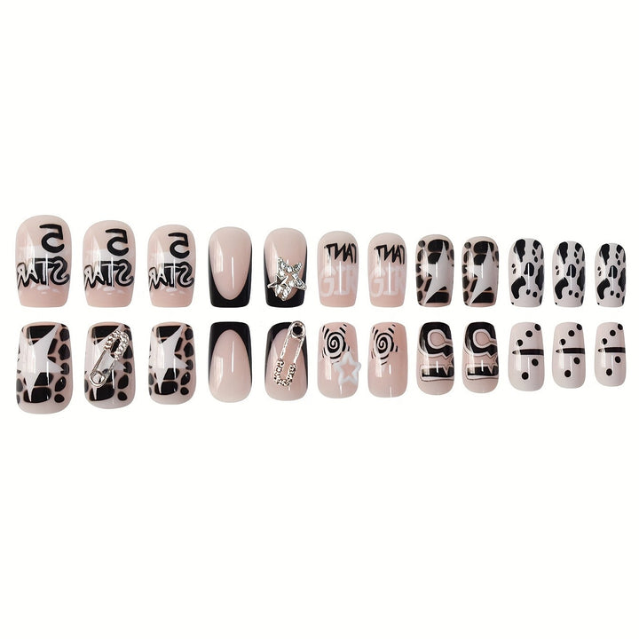 Chic Press-On Nail Set Bowlift