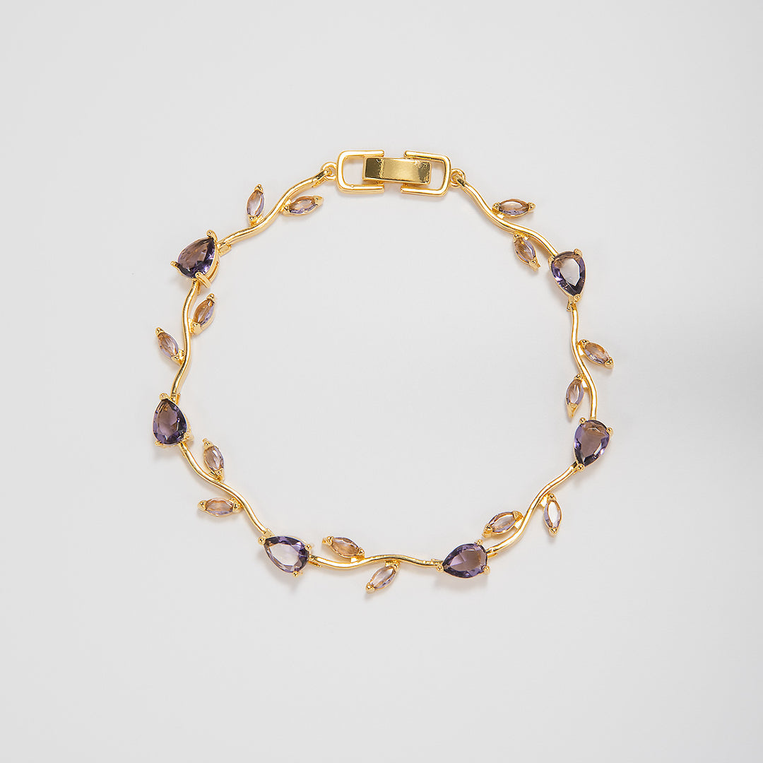 Elegant Floral Design Statement Bracelet Bowlift