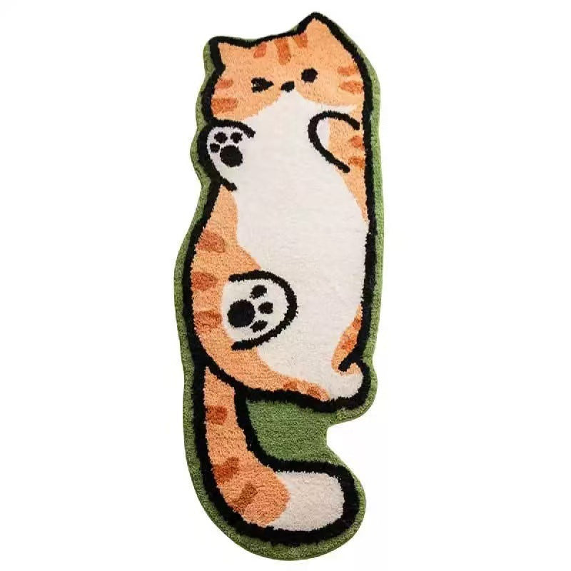 Cute Cat-Shaped Bath Mat