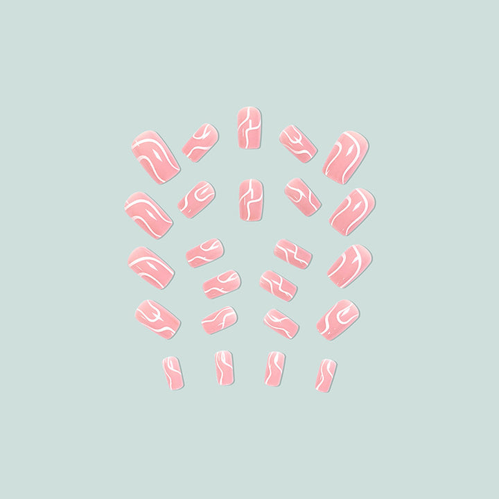 Creative nail art with aesthetic lines Bowlift