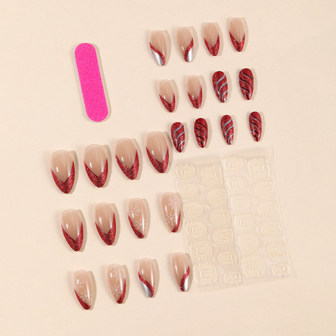 Festive Holiday Themed Nail Art Bowlift