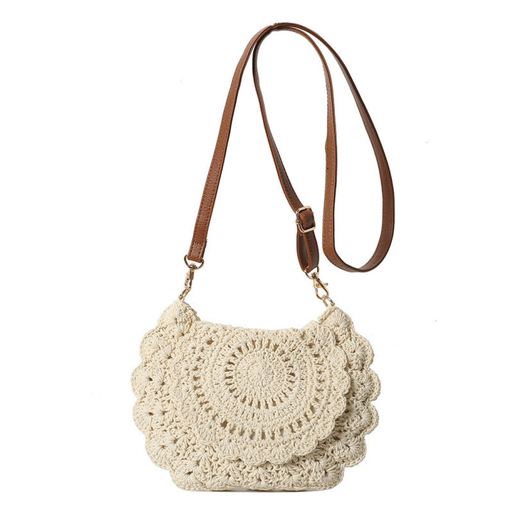 Handmade shoulder bag with floral patterns Bowlift