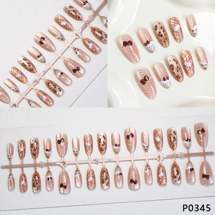 Playful Animal Print Press-On Nail Set Bowlift
