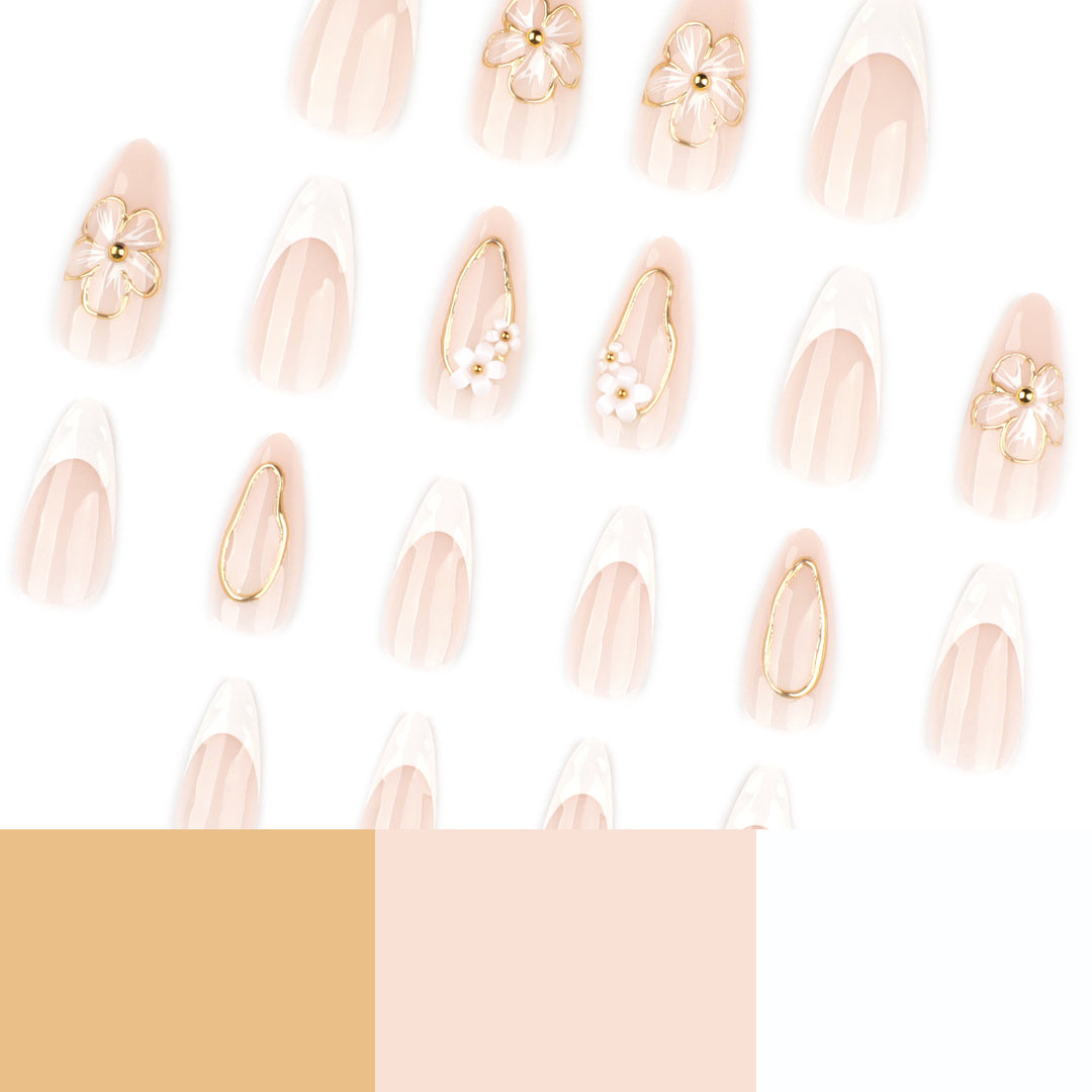 Elegant and artistically designed stiletto nails Bowlift