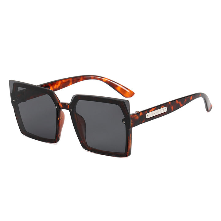 Women's Fashion Square Sunglasses with Stylish Two-Tone Frame Bowlift