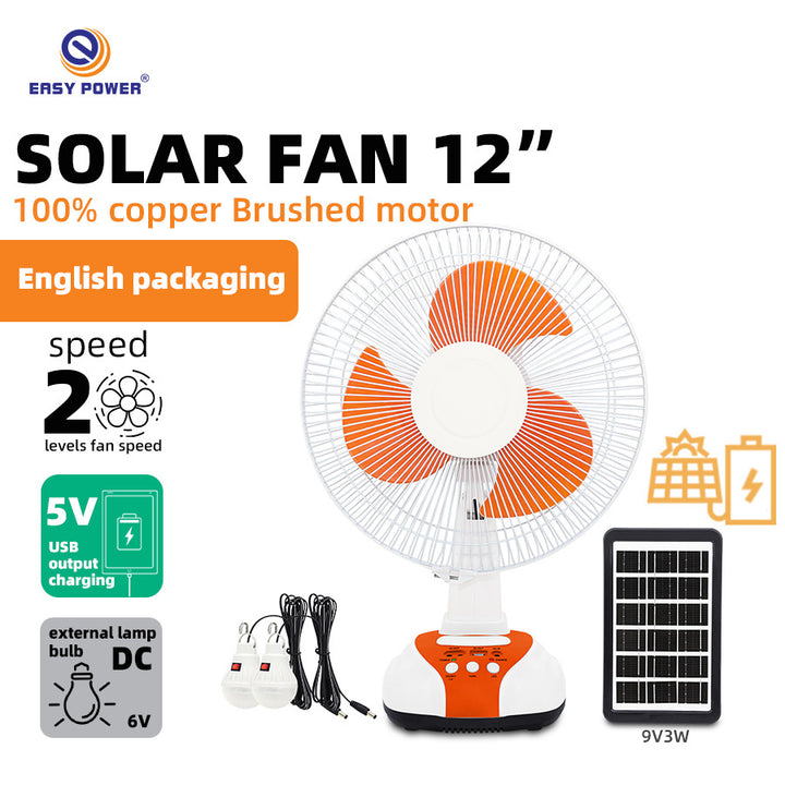 Unisex Solar-powered Table Fan Bowlift