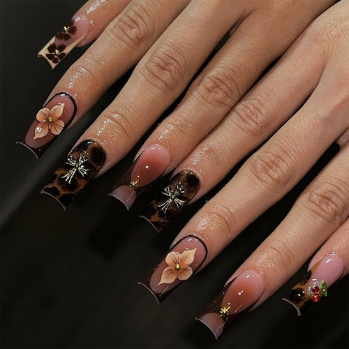 Artistic Long Acrylic Nail Extensions Bowlift