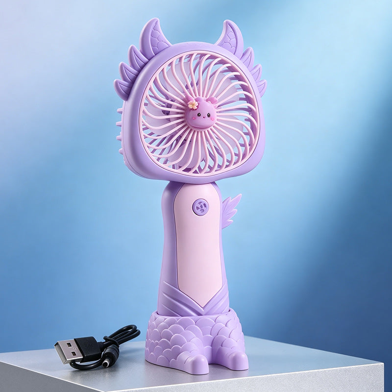 Women's portable USB handheld fan with cute cat design Bowlift