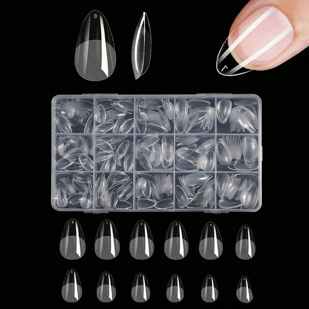 Premium Clear Press-On Nail Tips Bowlift