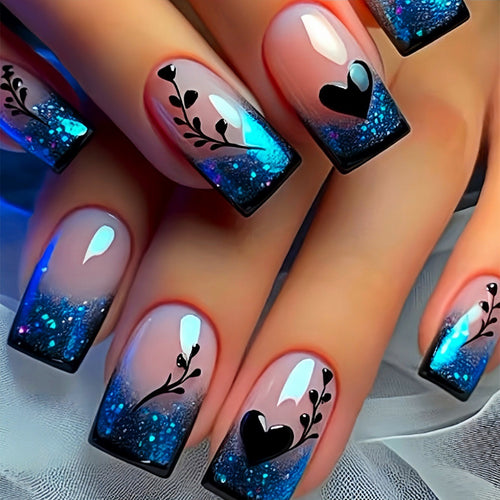 Artistic Gradient Press-On Nail Extensions Bowlift