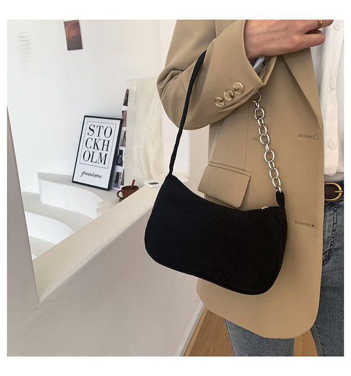 Fashionable Cord Handbag Bowlift