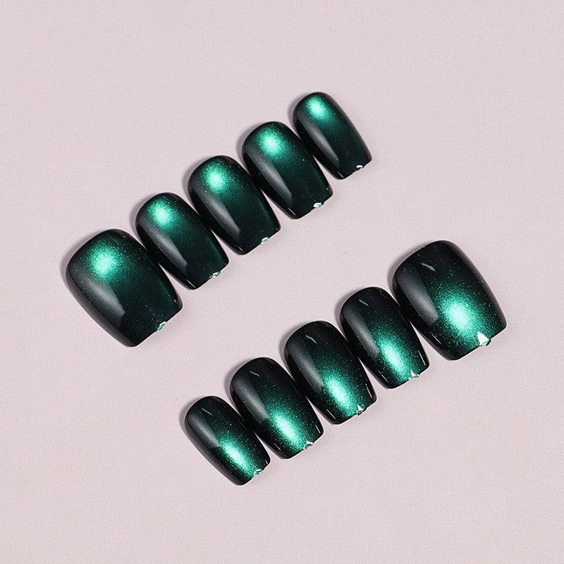 Stylish Iridescent Press-On Nail Set Bowlift