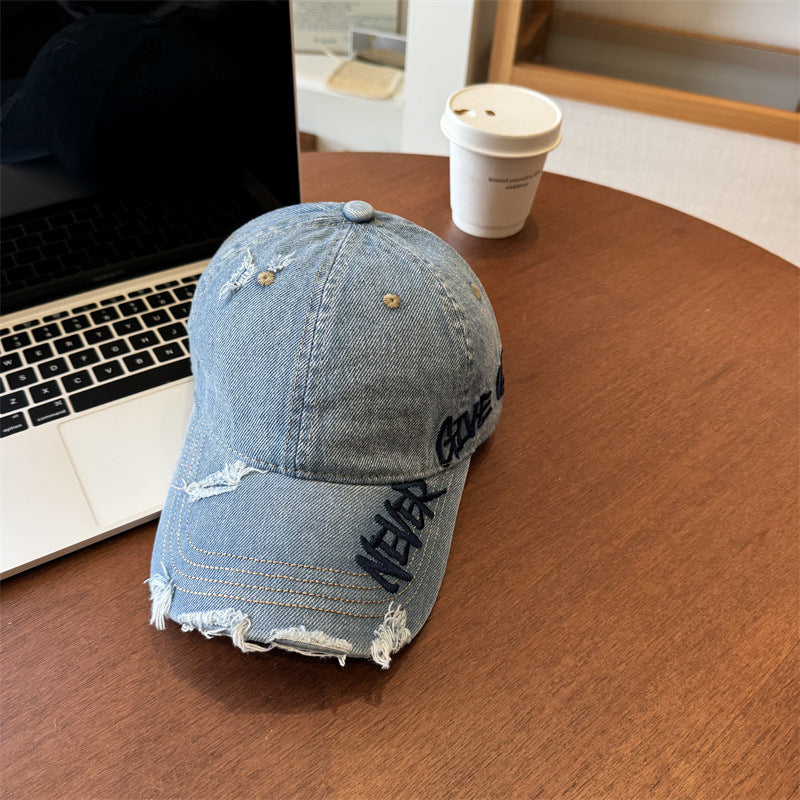 Unisex Distressed Graphic Baseball Cap Bowlift
