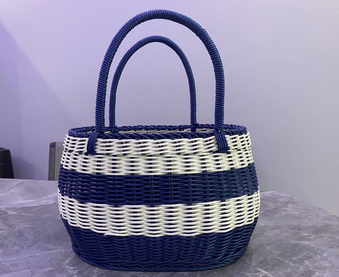 Women Handwoven Basket with Sturdy Handles Bowlift