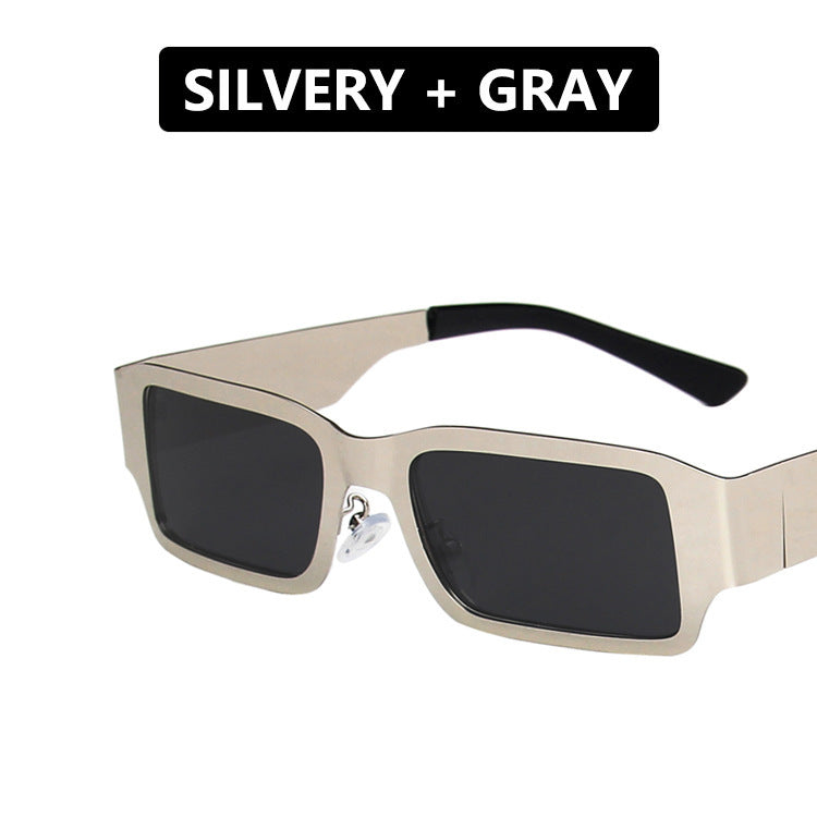 Women's geometric sunglasses with protective UV filter and sturdy metal frame Bowlift