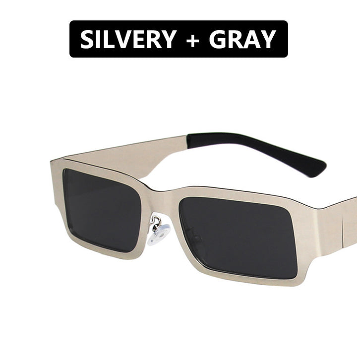 Women's geometric sunglasses with protective UV filter and sturdy metal frame Bowlift