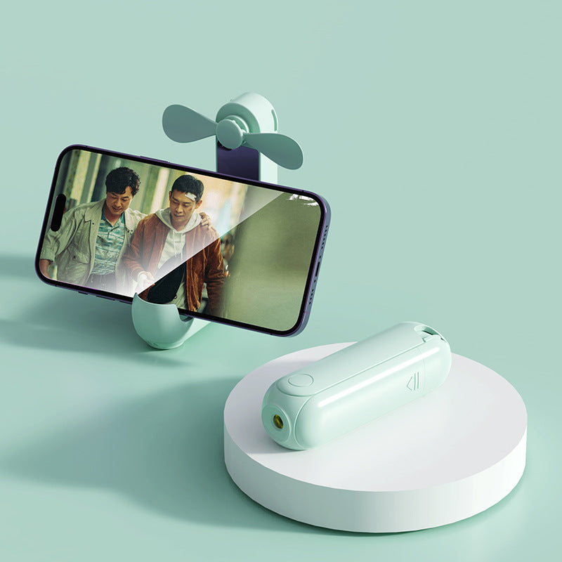 Women's portable smartphone fan with integrated power bank function Bowlift