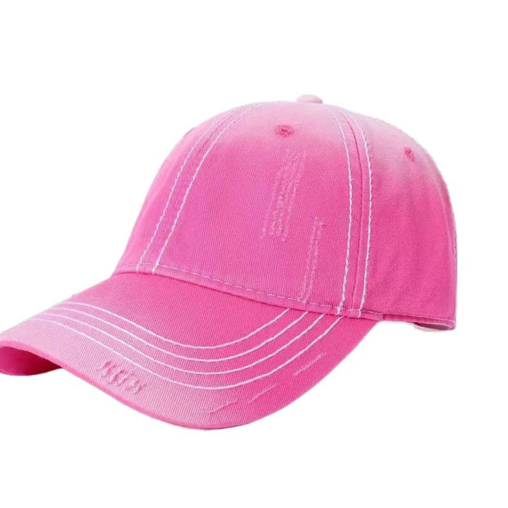 Men's Classic Distressed Cotton Baseball Cap Bowlift