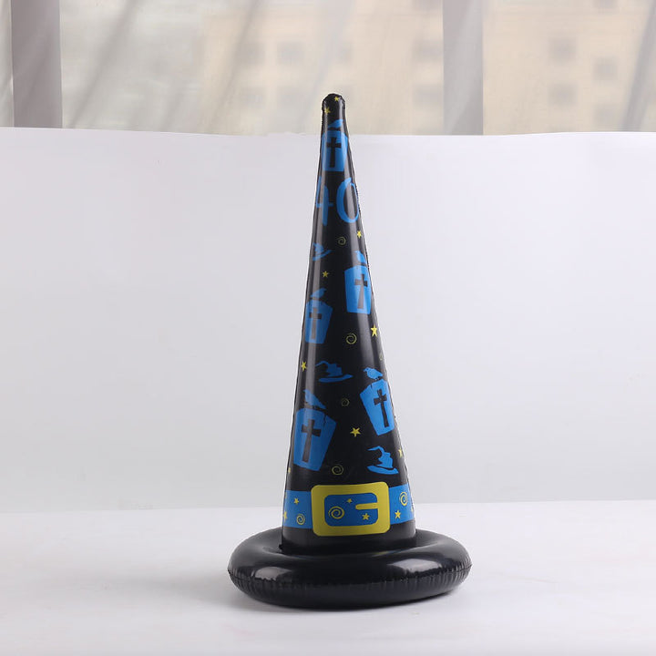 Women Inflatable Witch Hat Toy Bowlift