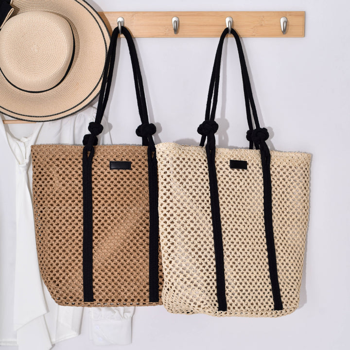 Handbag with Modern Mesh Design Bowlift