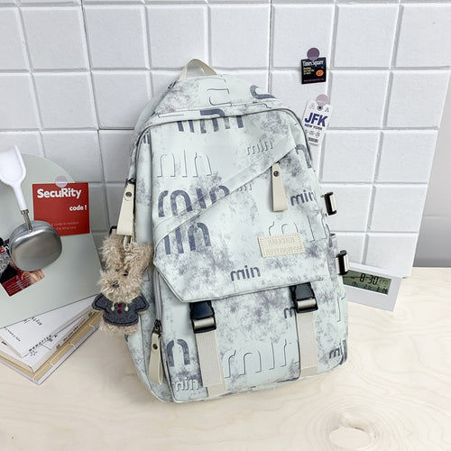Versatile Textured Print Backpack