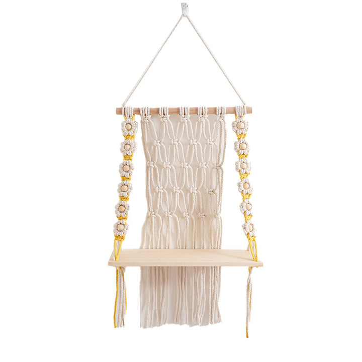 Decorative Macramé Swing Shelf Bowlift
