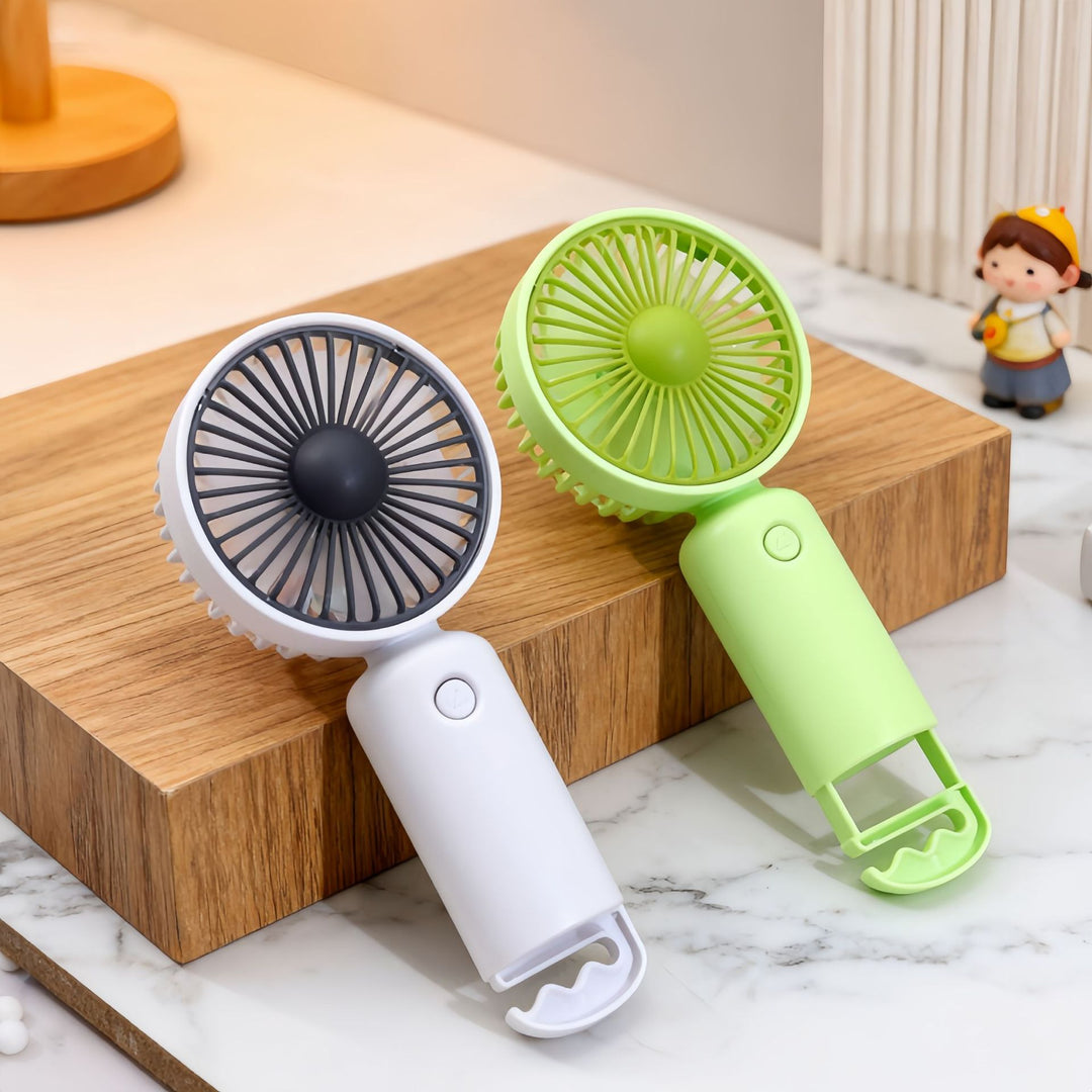 Women's Portable Hand Fan with USB-C Connection and Innovative Design Bowlift