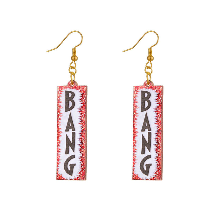Quirky Word-Inspired Dangle Earrings Bowlift