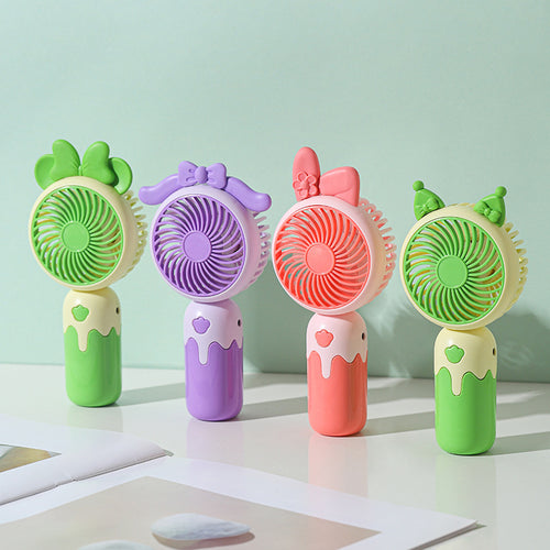 Unisex Cartoon Hand Fan with Cute Animal Design Bowlift