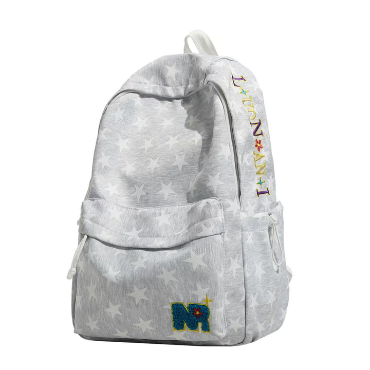 Star-Patterned Casual Backpack Bowlift
