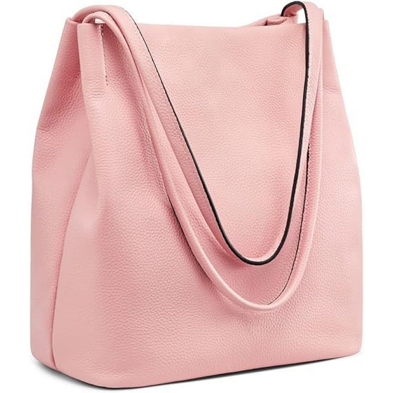 Stylish Leather Hobo Handbag Bowlift
