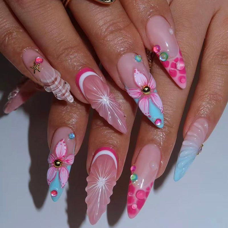Artistic 3D Nail Tips with Maritime Design Bowlift