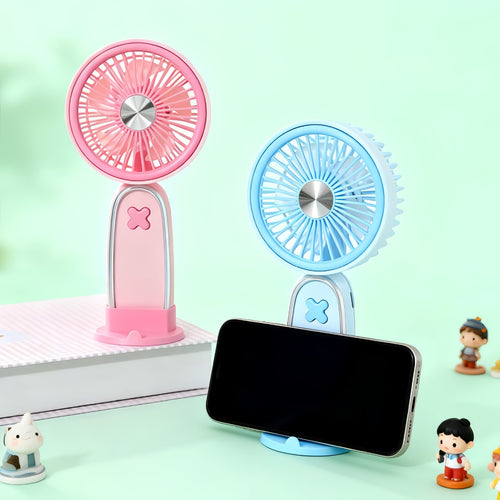 Women's Portable USB Fan with Rotatable Head and Charging Function Bowlift