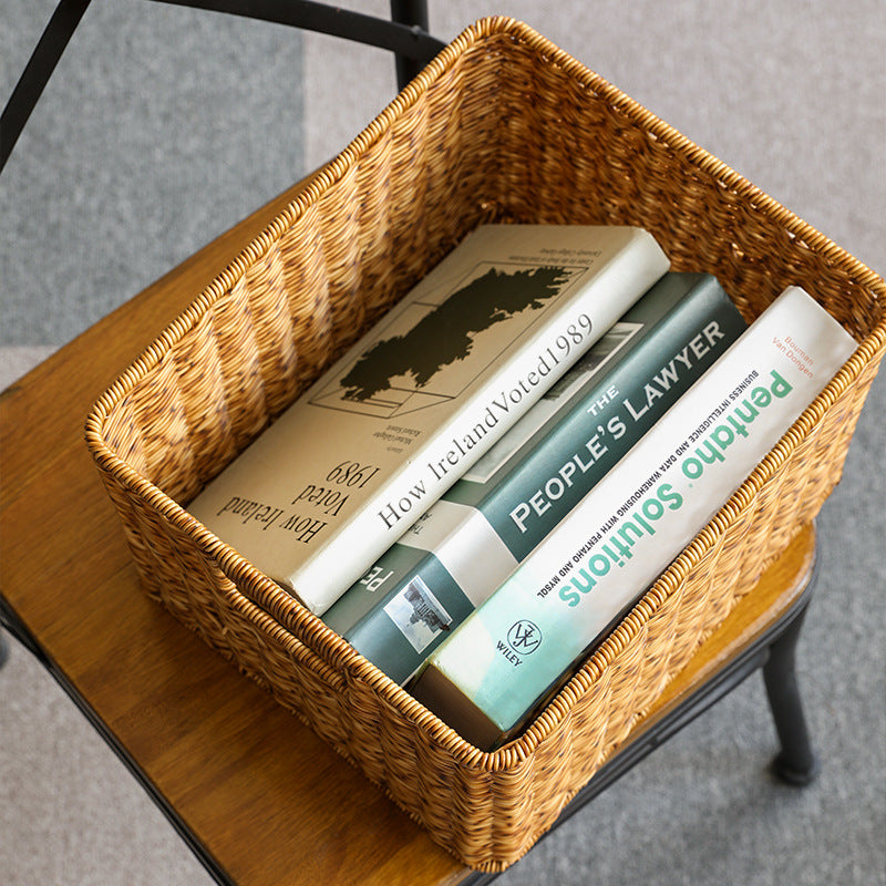 Premium Handwoven Square Storage Basket Bowlift