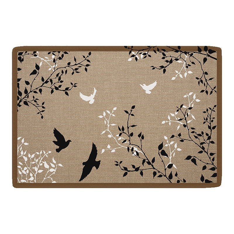 Decorative Floral Area Mat Bowlift