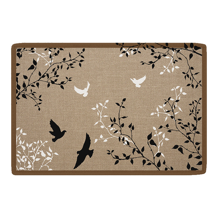 Decorative Floral Area Mat Bowlift