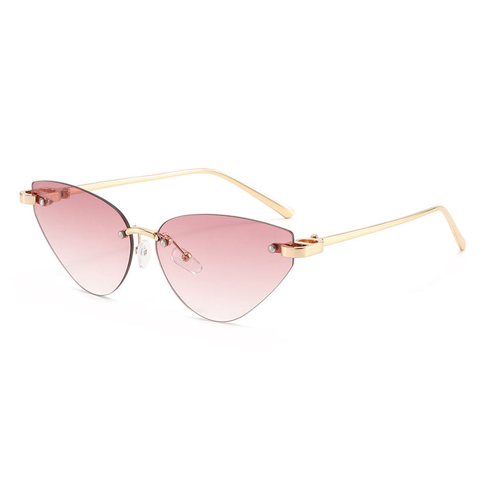 Women elegant Cat-Eye sunglasses with ultra-light metal frame Bowlift
