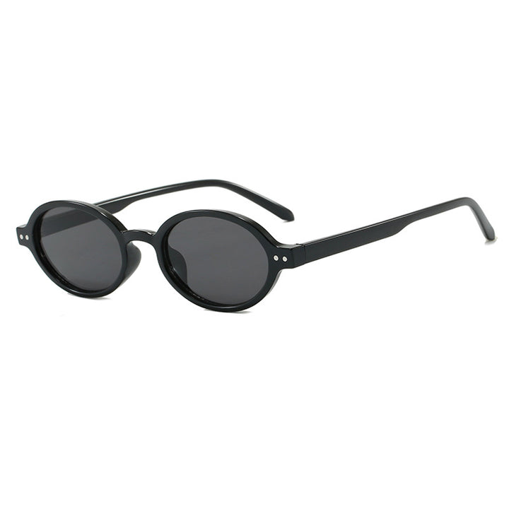 Ladies fashionable oval-shaped sunglasses with fancy frame Bowlift